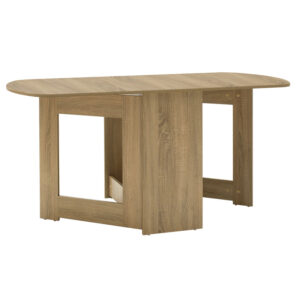 Τραπέζι Nadine Pakoworld Πολυμορφικό-Επεκτεινόμενο Χρώμα Sonoma 160X80X76.5Εκ-1